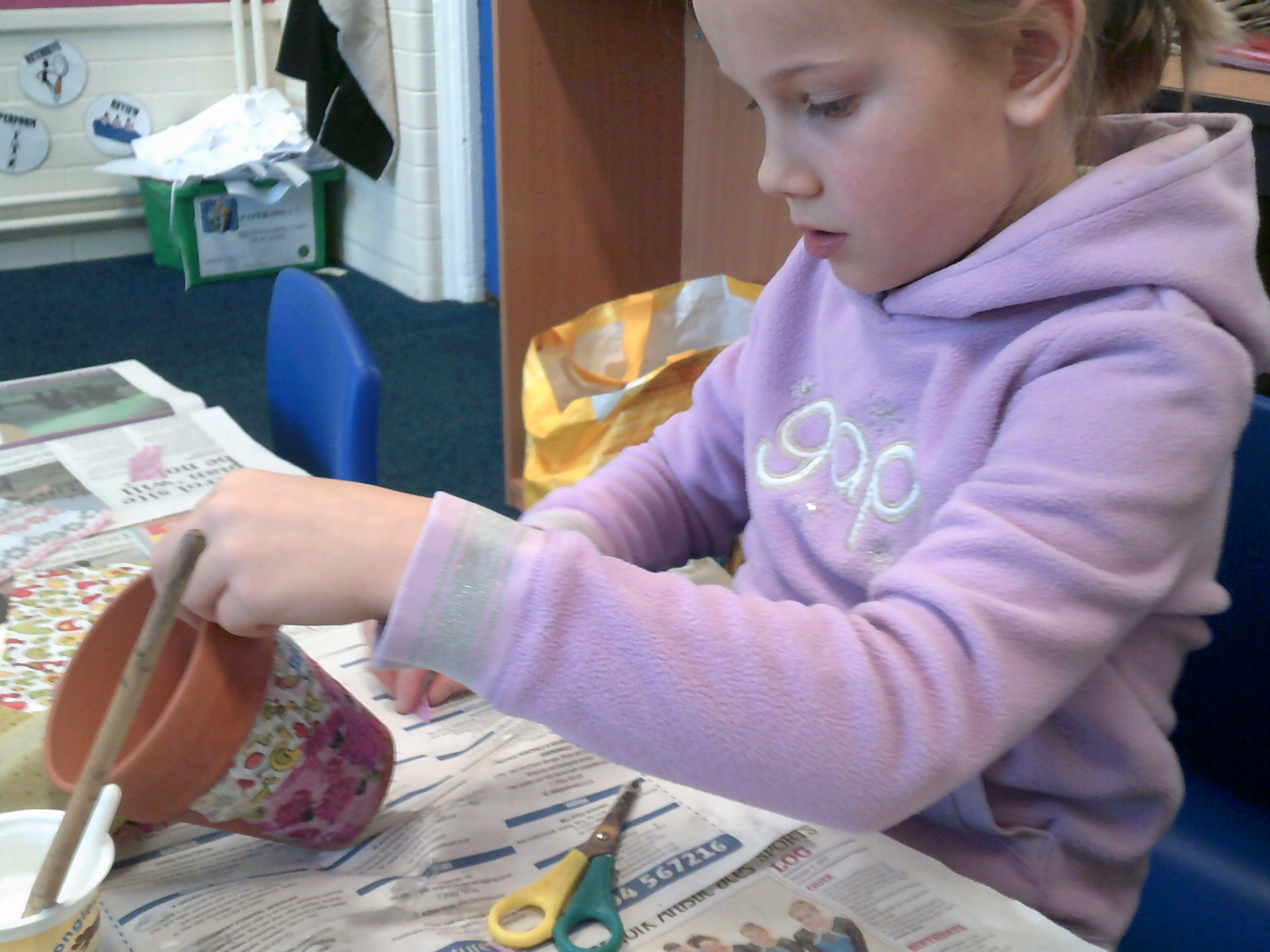 photo of children crafting