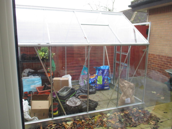 photo of Chas&rsquo; greenhouse