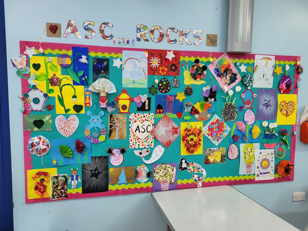 A photo of the ASC notice board